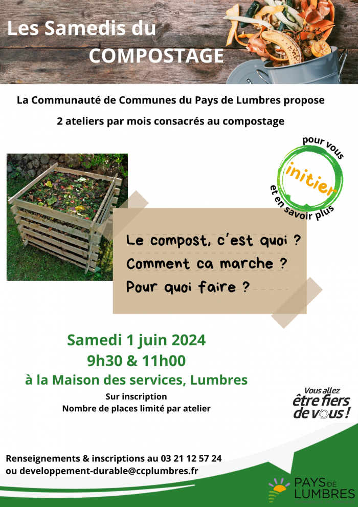 Samedi 1er juin - Les samedis du compostage - Lumbres 