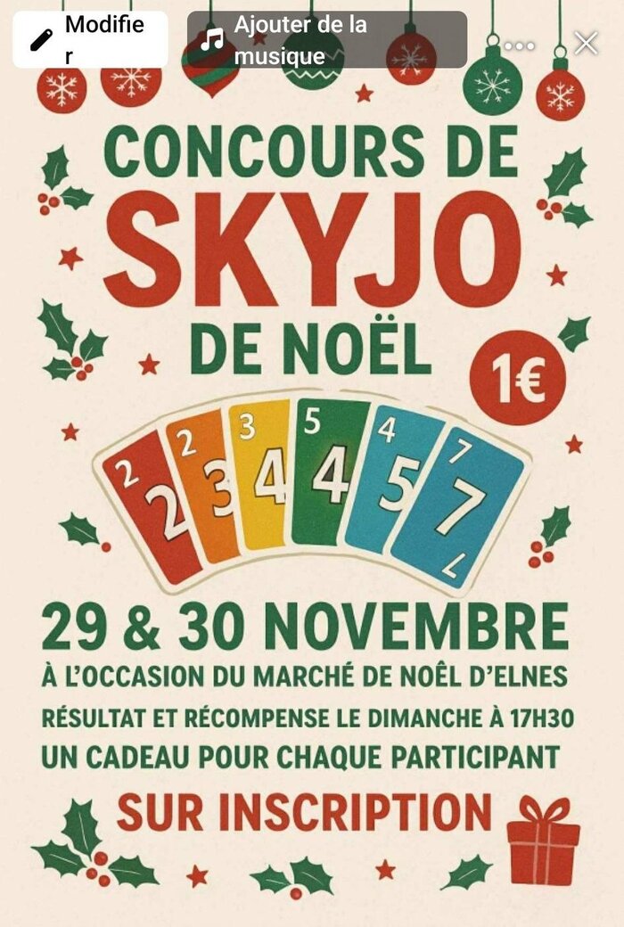 Sur inscription, un cadeau pour chaque participant